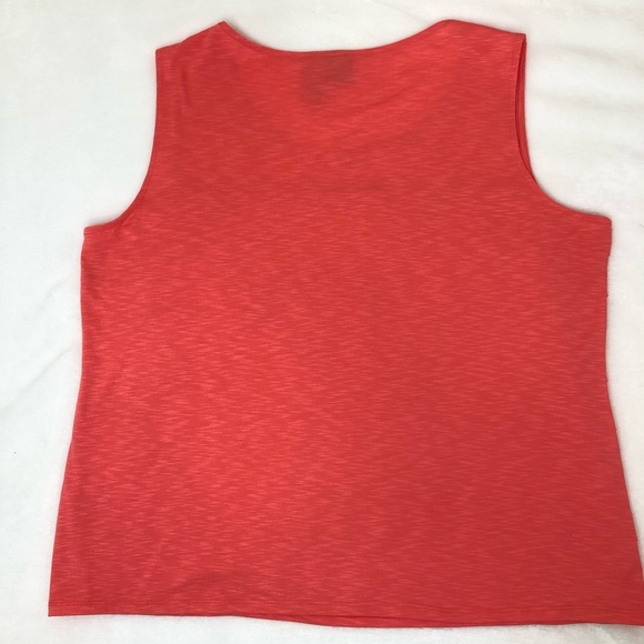 Nicole Miller Rafaella Lot of 2 Coral Ruffled Tops XXL 2XL Plus Size - Picture 14 of 15